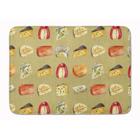 Carolines Treasures Cheeses Machine Washable Memory Foam Mat BB5199RUG